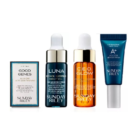 Sunday Riley Skincare Gift Set-4pc, Good Genes, A+ Serum, CEO Glow, Retinol Oil - Picture 11 of 14